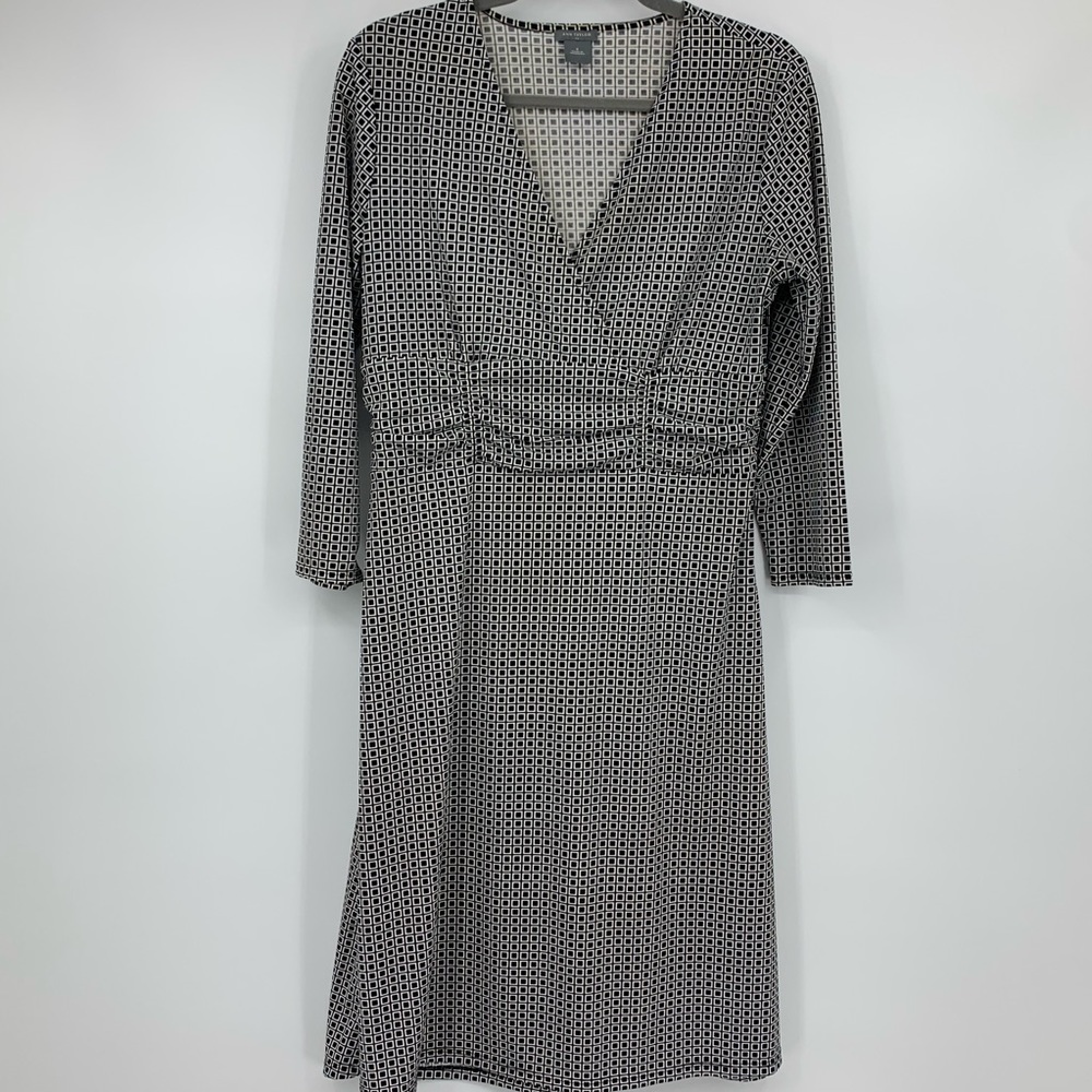 Ann Taylor dress mock wrap career wear business 8
